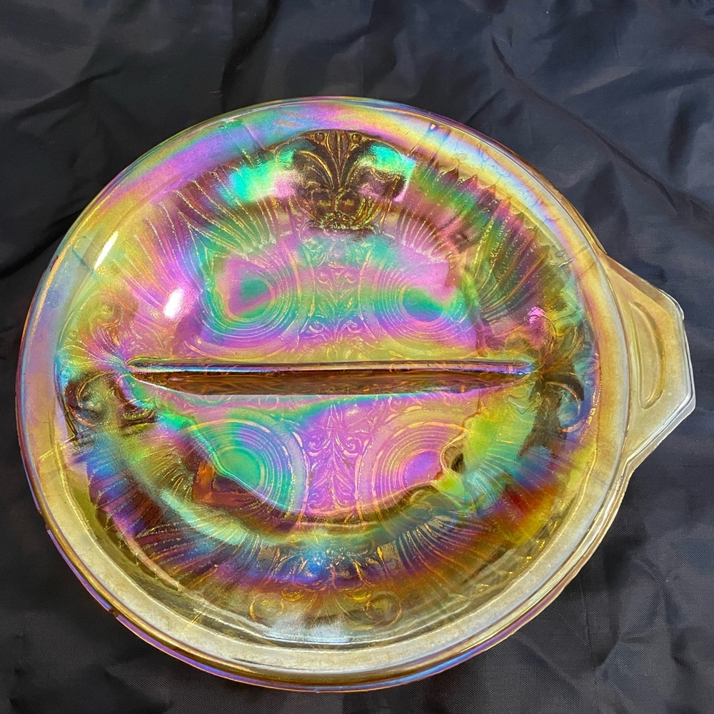 Iridescent Glass Art Plate - Picture 2 of 6